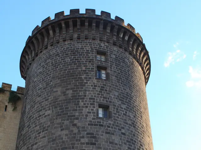 Structures under threat: potential danger looms over identified buildings.