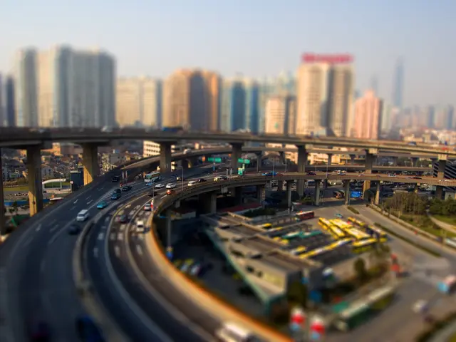 Road shutdown on A7 highway close to Niederaula because of infrastructure development projects