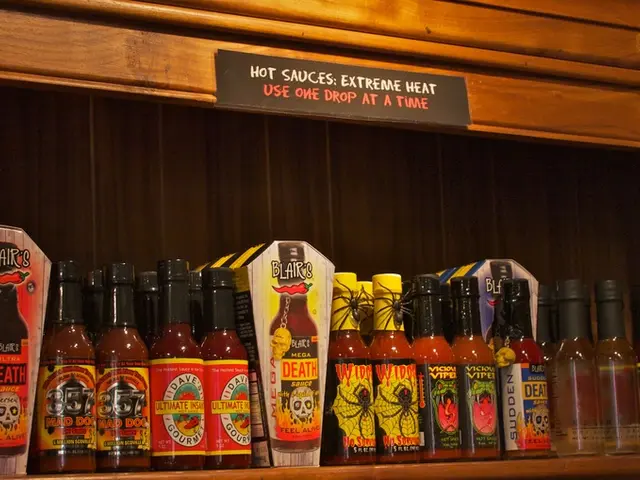 These are the bottles sealed with metal caps are placed in an order inside the rack. This is the...