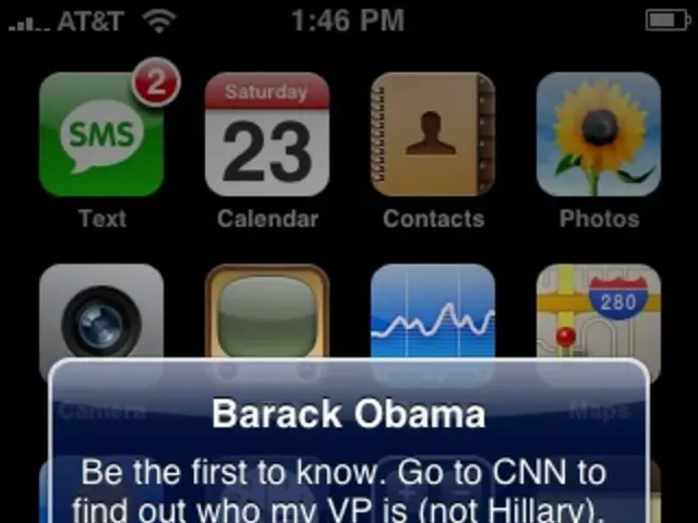 This is a picture of a screen , where there are some icons , and there is a popup message on it.