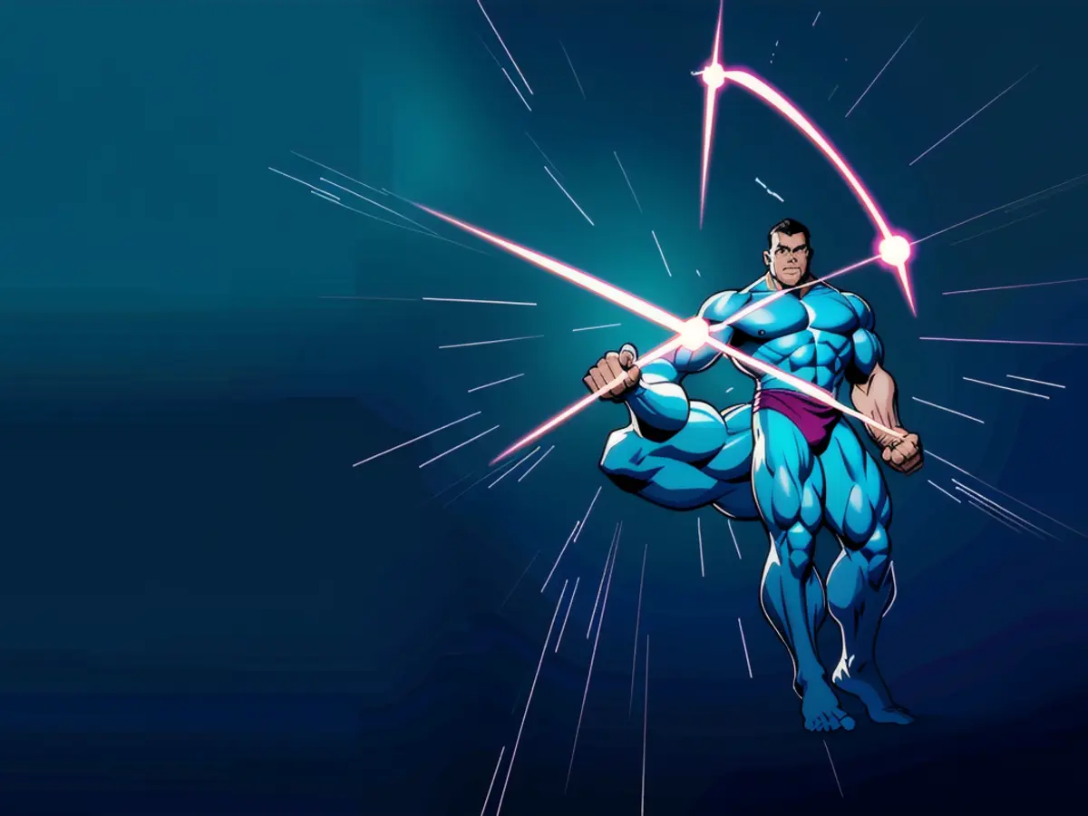 digital components encircling within a digital microchip's structure.