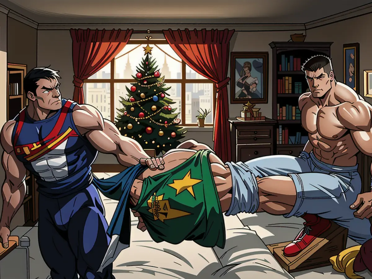 In this scenario, a tranquil depiction of the Christmas season is presented. In this context, we see a depiction of the Christmas season.